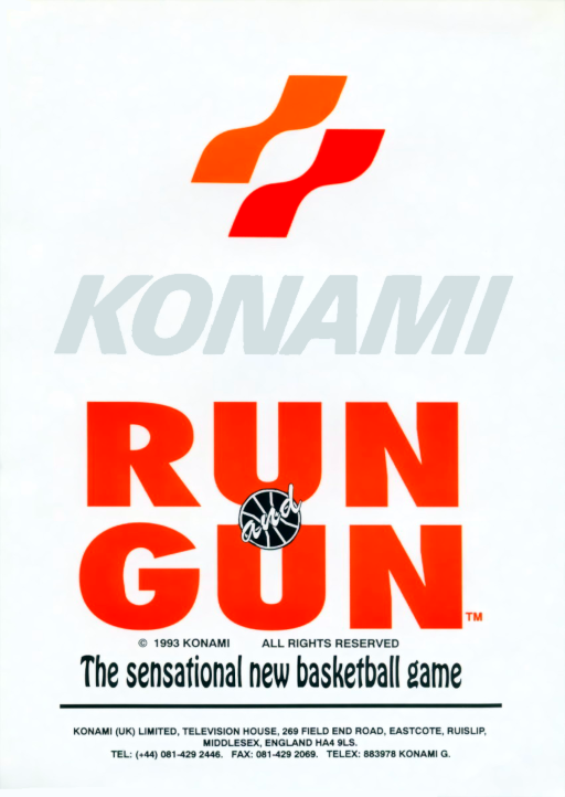 Run and Gun (World ver. EAA) MAME2003Plus Game Cover